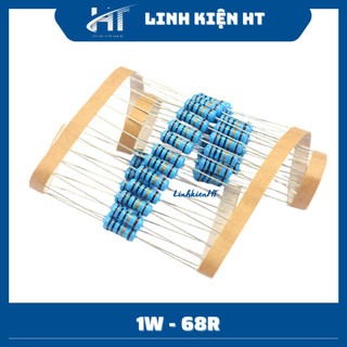 Điện trở 1w 68r 1% chân đồng túi 10 con - linh kiện ht