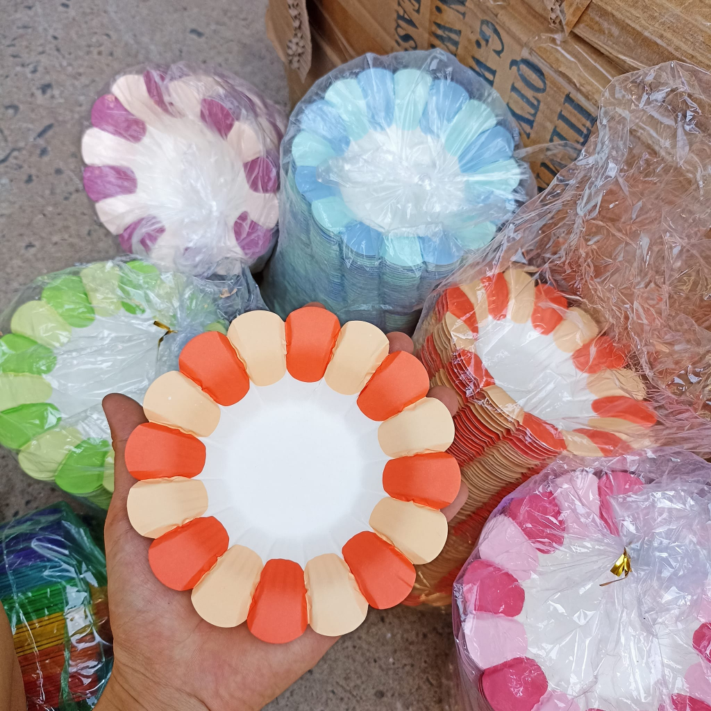 10 ĐĨA HOA GIẤY TRANG TRÍ THỦ CÔNG