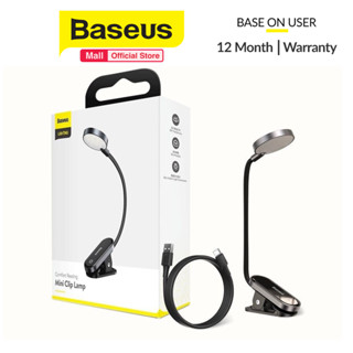 Đèn đọc sách mini, pin sạc tiện dụng Baseus Comfort Reading Mini Clip Lamp (chân kẹp, 3 mức sáng, 350mAh, 24h)