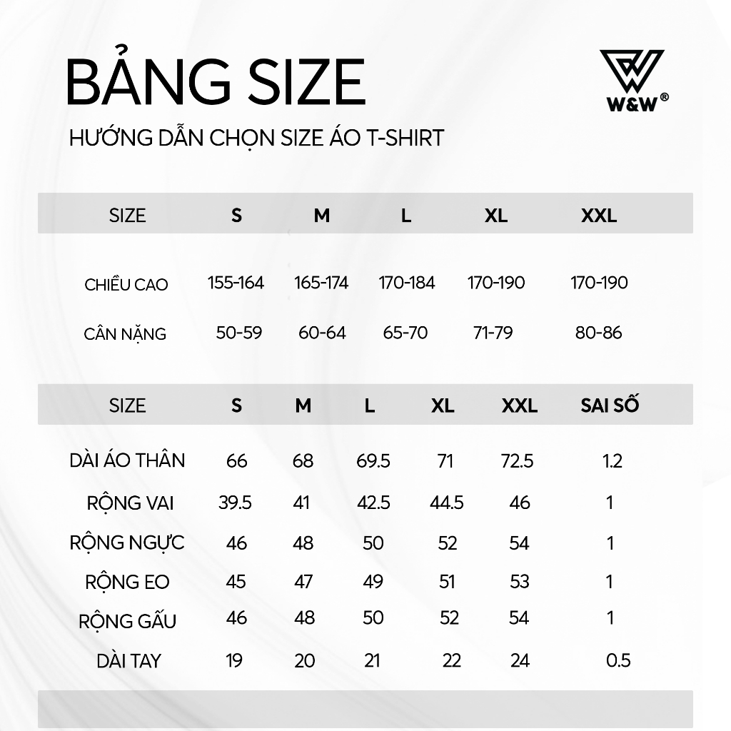 Áo Tshirt Nam W&amp;W Vải Coolmax Cao Cấp Thoáng Mát, Mềm Mịn WTS57S
