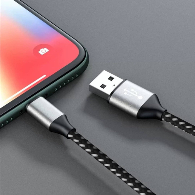 Dây Cáp Sạc Bọc Dù Dài Dành Cho ip 6 6plus 7 7plus x xsmas 11 12 13 14