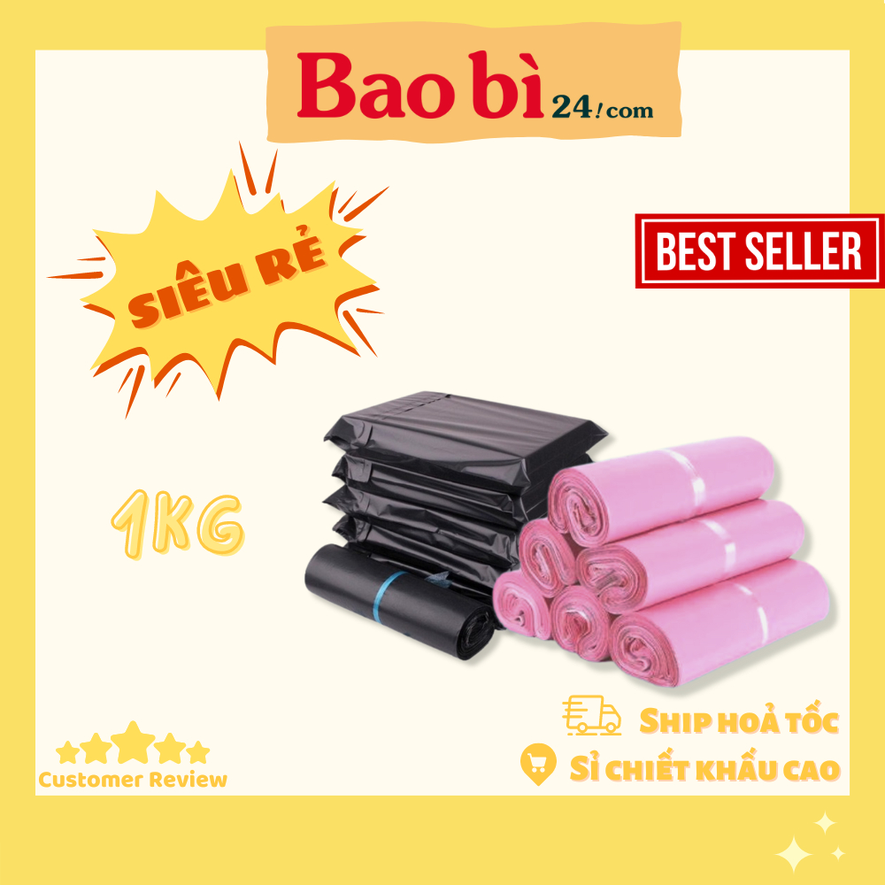 Túi gói hàng chuyển phát nhanh 1kg - Túi gói hàng in logo thương hiệu - baobi24.com