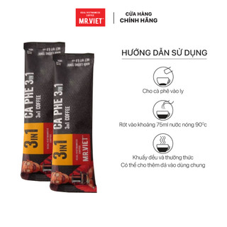 32 HỘP Cà phê hòa tan, cà phê sữa đá, 3in1 - MR.VIET Coffee (15 gói/ hộp x 17g)