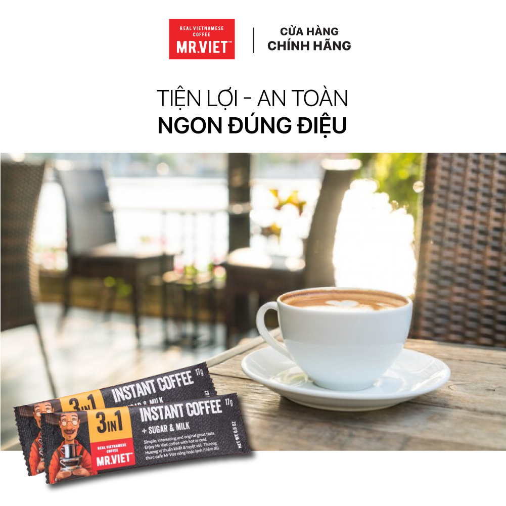 Cà phê hòa tan, cà phê sữa đá, 3in1 - MR.VIET Coffee