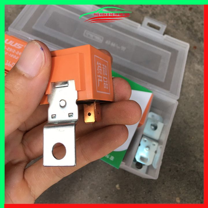 Rơ le cho ô tô 4 chân 12v/24v 100a màu cam hàng tốt