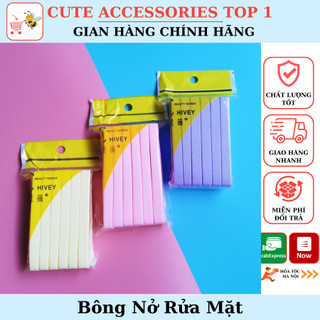Bông Nở Rửa Mặt bọt biển Chivey ❌LẺ 6 MIẾNG❌ nhiều màu ACCESSORIES - 30210