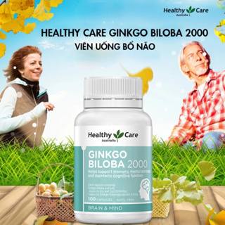 Viên uống bổ não Healthy Care Ginkgo Biloba 2000 mg, Úctăng tuần hoàn máu