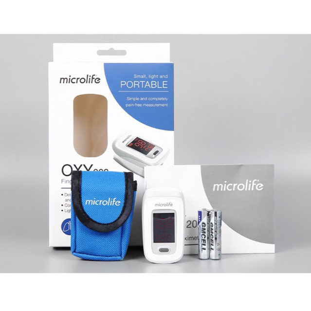 (Giao siêu tốc HCM) Máy đo nồng độ oxy trong máu, máy đo SPO2 Microlife OXY200