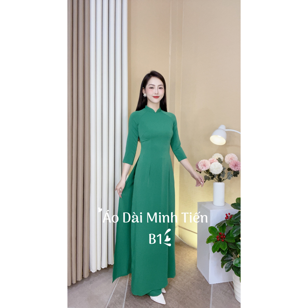 Áo Dài Lụa Mỹ Trơn Cao Cấp
