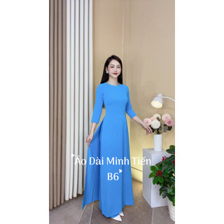 Áo Dài Lụa Mỹ Trơn Cao Cấp