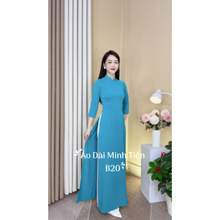 Áo Dài Lụa Mỹ Trơn Cao Cấp