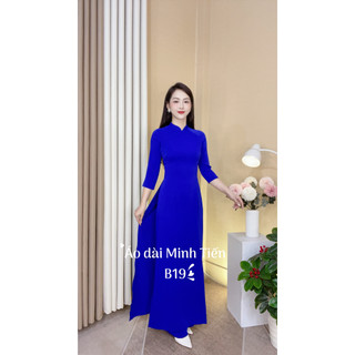 Áo Dài Lụa Mỹ Trơn Cao Cấp