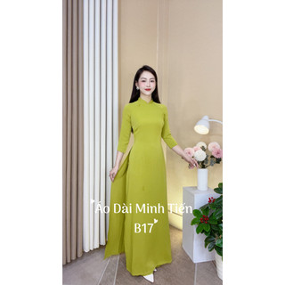 Áo Dài Lụa Mỹ Trơn Cao Cấp