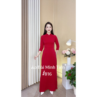Áo dài lụa mỹ trơn cao cấp