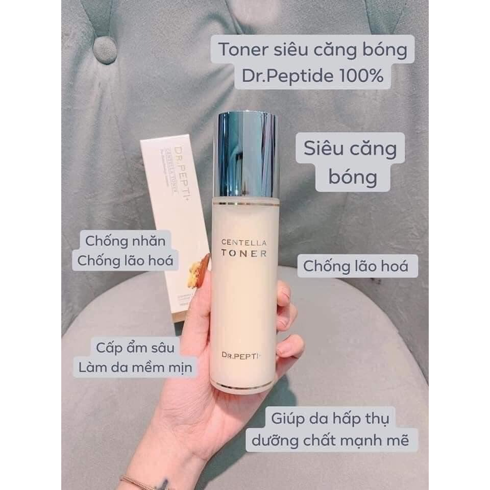 Nước hoa hồng dưỡng da Căng Bóng Dr. Pepti + Centella Toner 180ml