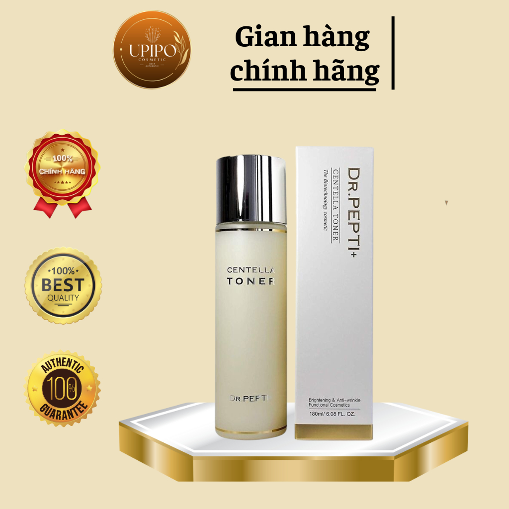 Nước hoa hồng dưỡng da Căng Bóng Dr. Pepti + Centella Toner 180ml