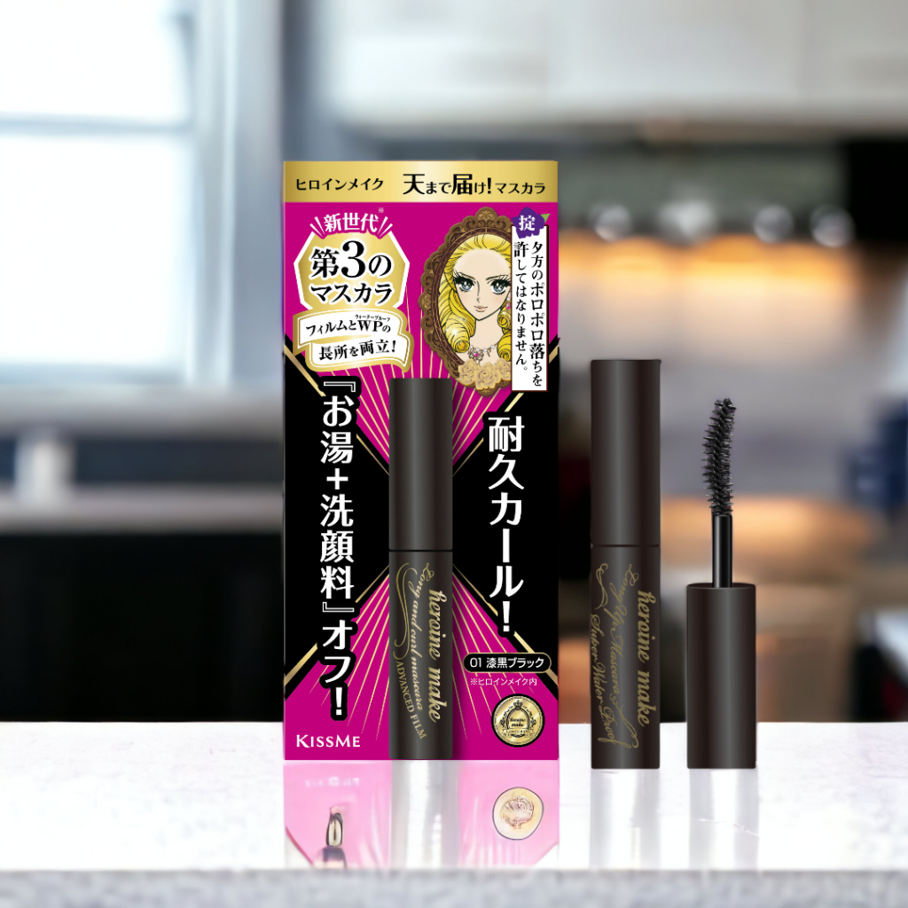 Mascara Kissme Heroine Siêu Chống Trôi ,Giúp Nâng Cong Và Dài Mi