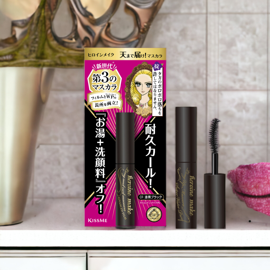 Mascara Kissme Heroine Siêu Chống Trôi ,Giúp Nâng Cong Và Dài Mi