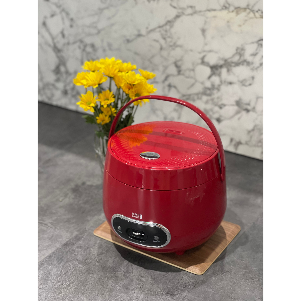 Nồi cơm điện mini Lebenlang LBL0589 dung tích 1200ml, công suất 500W, thiết kế đơn giản hiện đại - hàng chính hãng