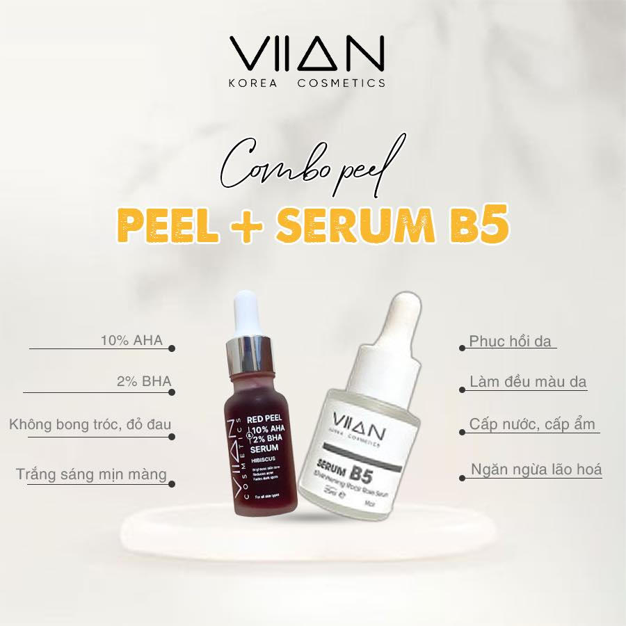 Combo Cơ bản Peel da và Serum B5 VIIAN