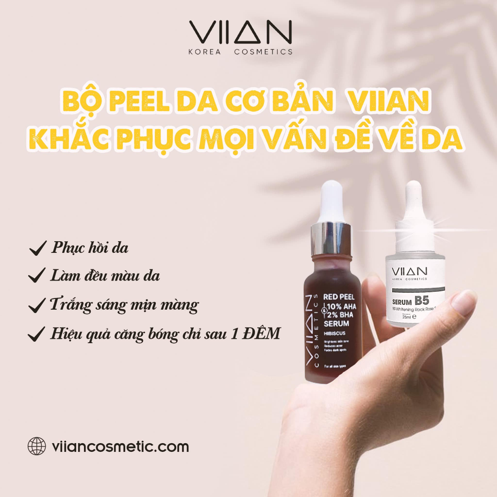 Combo Cơ bản Peel da và Serum B5 VIIAN