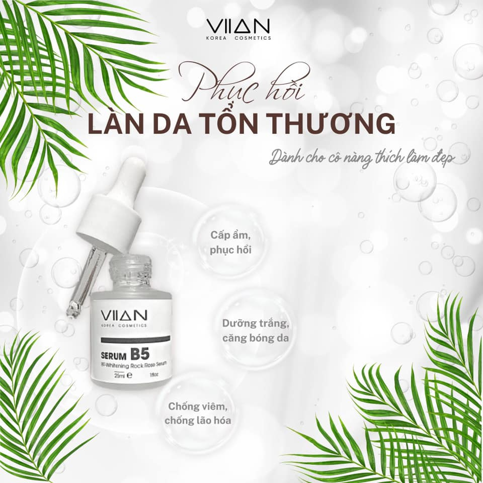 Combo Cơ bản Peel da và Serum B5 VIIAN