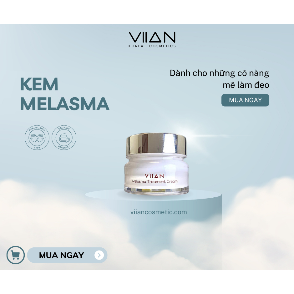 Combo Nám Da Dầu Nia20% - Kem Nám Melasma VIIAN