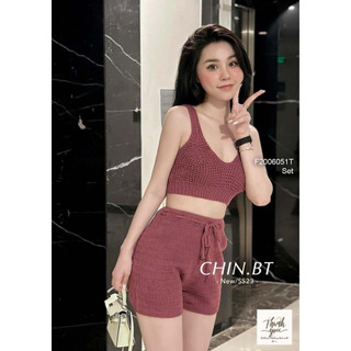 Set len đi biển áo cổ yếm