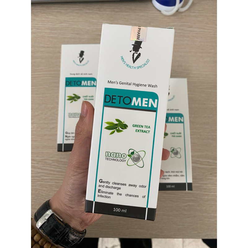 Combo dung dịch vệ sinh tạo bọt nam detomen,hết viêm ngứa,sạch hạt ngọc.thơm mát