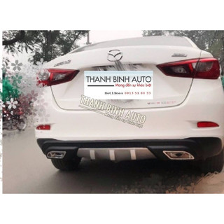 Lippo, lip chia pô,ốp cản sau cho xe mazda 2 mẫu mec hàng cao cấp loại 1
