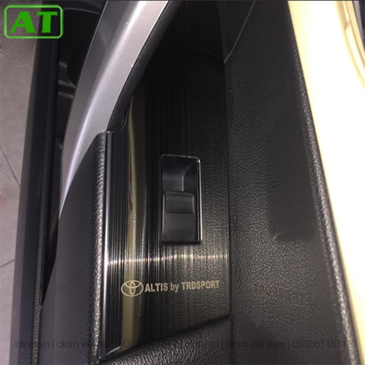 Ốp nội thất Toyota Altis 2014-2021 Titan vân xước cao cấp trang trí bảo vệ nội thất ô tô