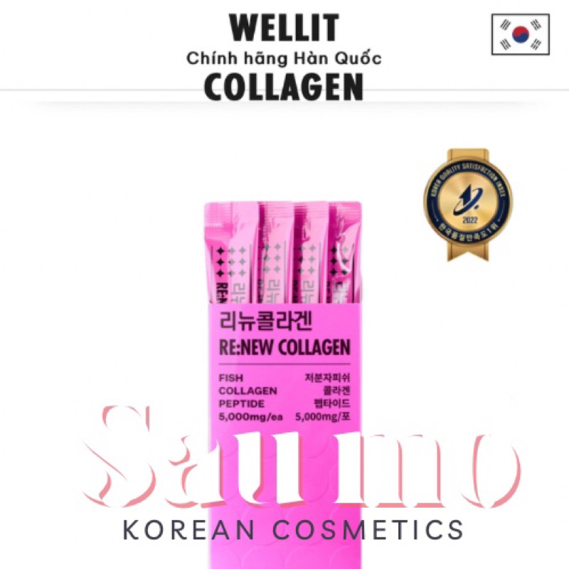 Collagen Peptide Cá Trẻ Hoá Làn Da Hàm Lượng 5000Mg Hàn Quốc