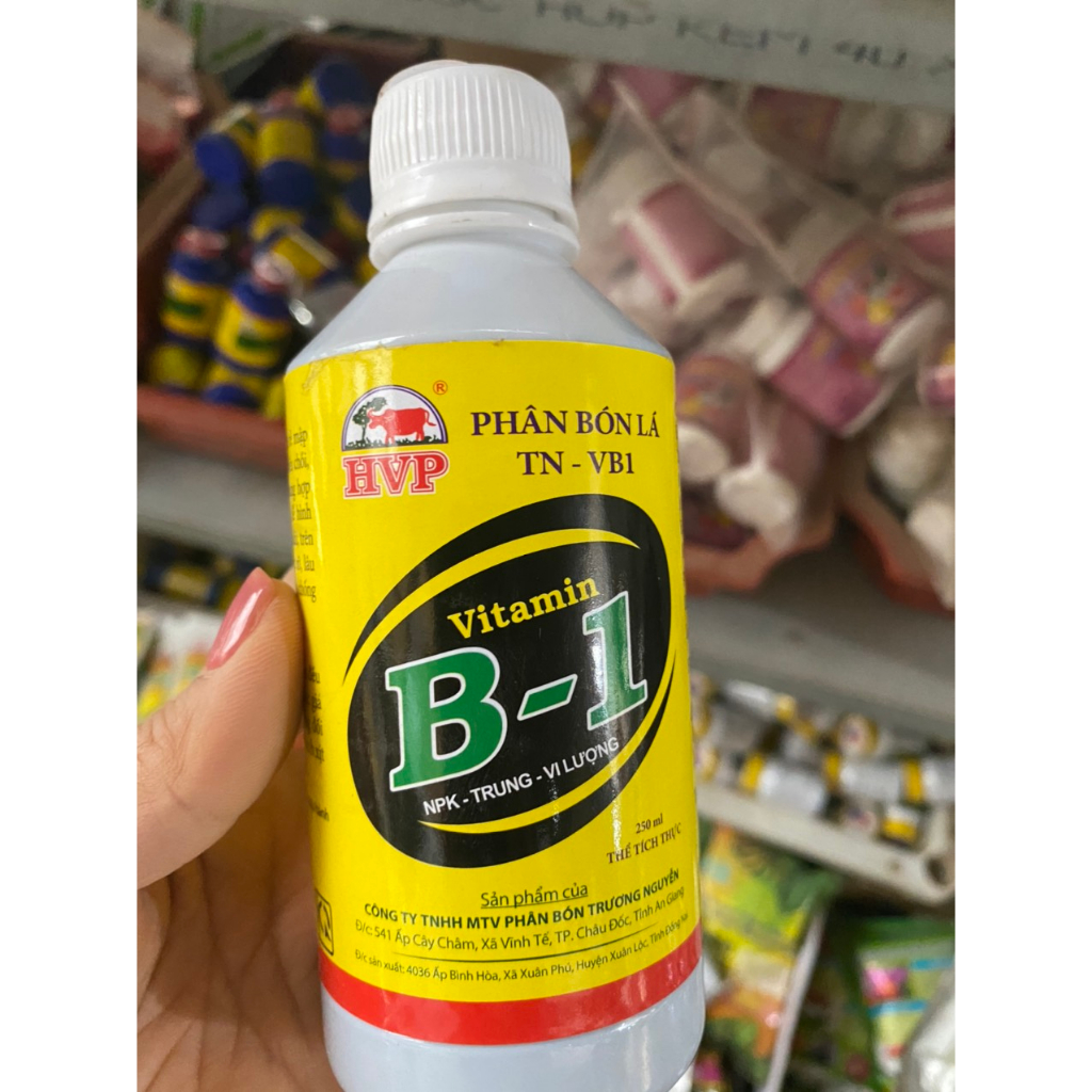 Phân bón lá B1 vàng 250ml PHÂN BÓN LÁ ĐẬM ĐẶC CAO CẤP
