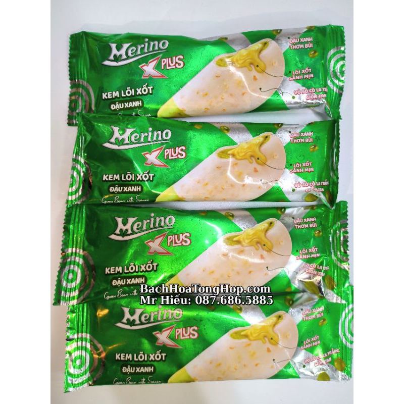 Kem Merino X Plus Sầu Riêng, khoai môn, đậu xanh, đậu đỏ