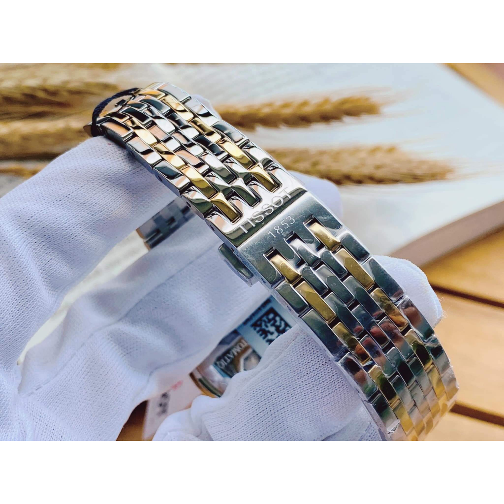 Đồng hồ nam Tisott máy cơ Automatic  - Dây thép, mặt Shapphire chống xước, chống nước  5AT