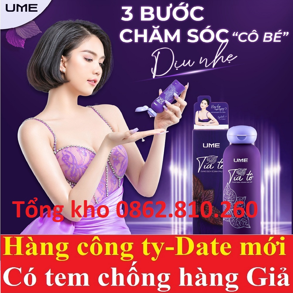 Dung dịch vệ sinh phụ nữ tía tô ume ngọc trinh 150ML, se khít làm sạch và hồng cô bé hương nước hoa thơm tự nhiên