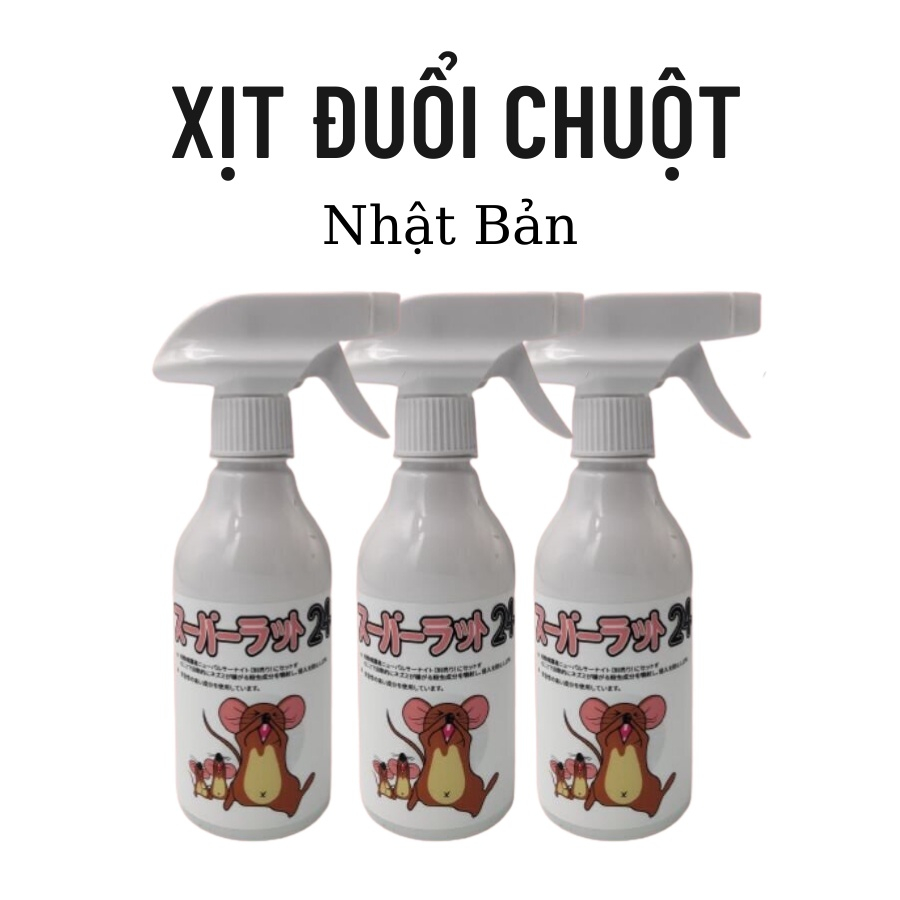 Xịt đuổi chuột Samurai Care hương bạc hà công dụng, dung tích 350ml