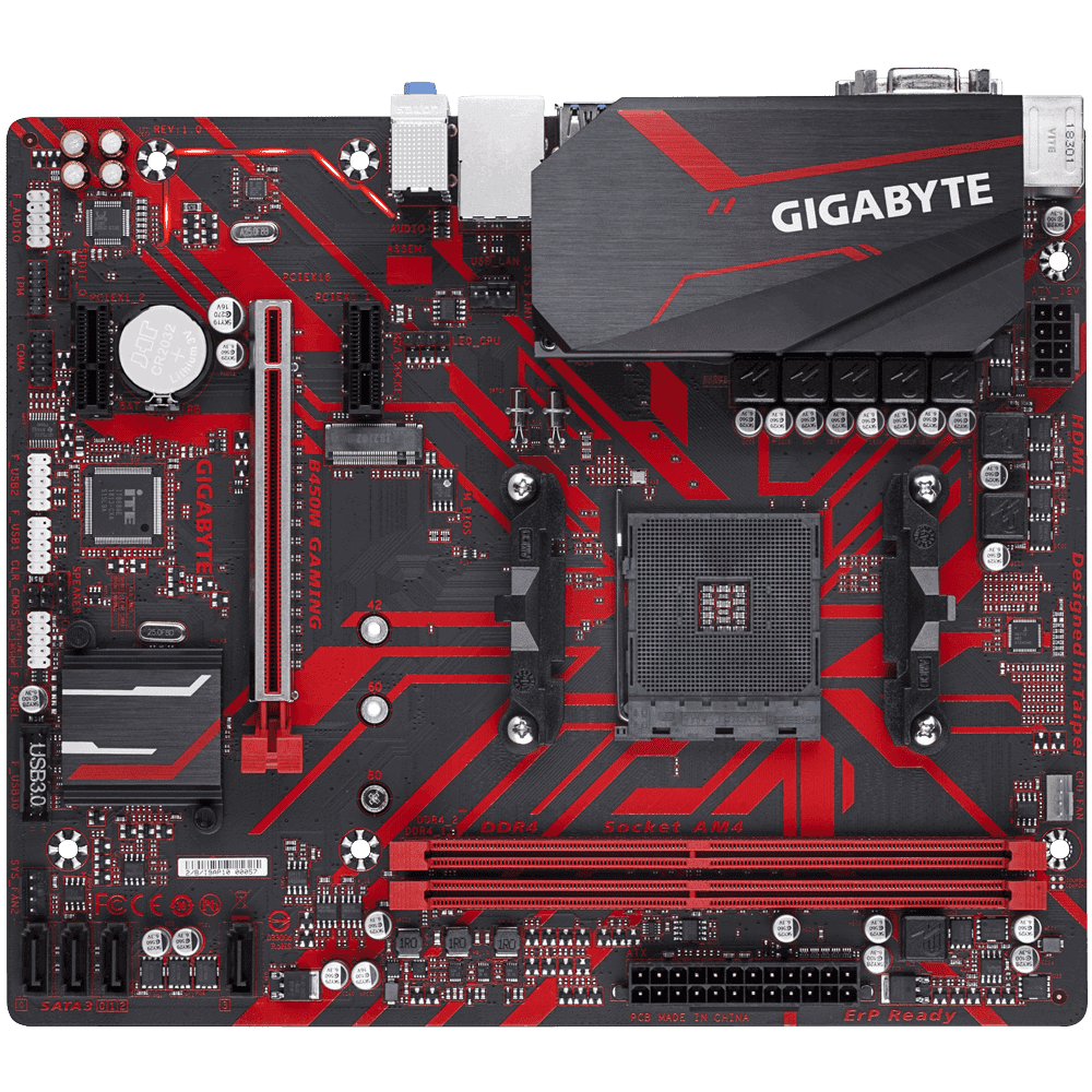 Mainboard Gigabyte B450M GAMING (AMD B450/ AM4/ M-ATX/ DDR4)