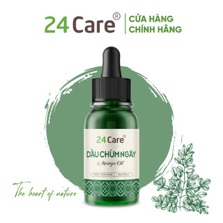 Dầu Chùm Ngây 24Care Nguyên Chất - Dưỡng tóc, giảm mụn, dưỡng ẩm da - Dung tích 10ml