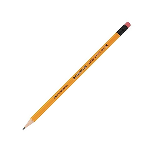 Hộp 12 chiếc bút chì Staedtler 134, bút chì gỗ 2B-HB cho học sinh