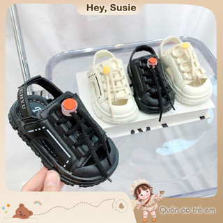 Sandal cho bé trai bé gái quai dán dây rút đế mềm size 22-31 g1069 hey susie