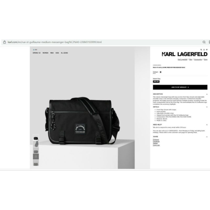 Cặp chéo KARL LAGERFIELD