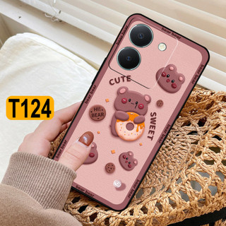 Ốp lưng Vivo Y36 in hình nền gấu thỏ, gấu bear cute.ốp chống sốc rẻ đẹp