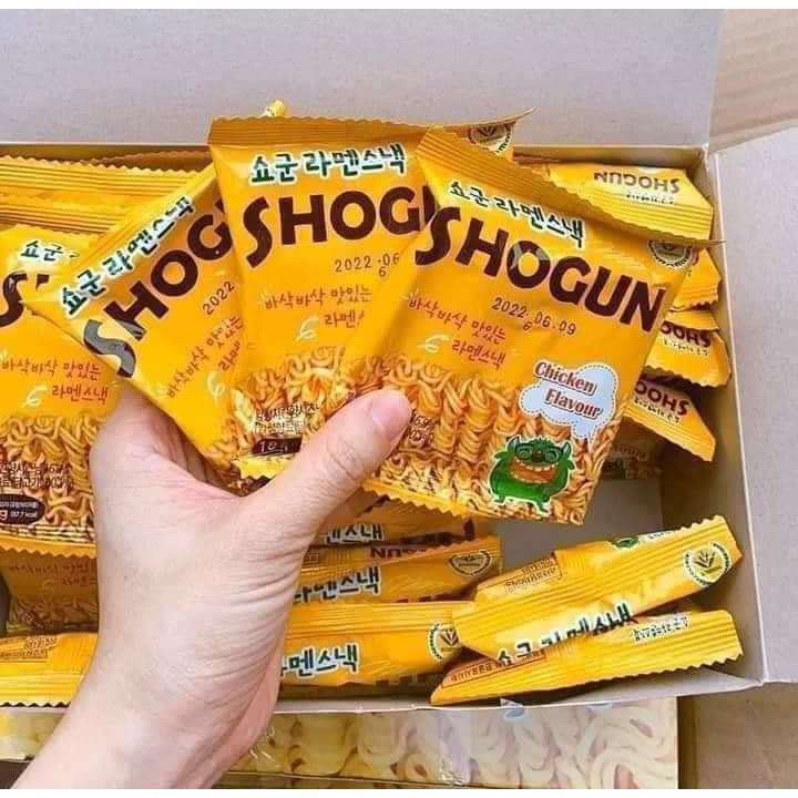 [Lẻ] Snack mì ăn liền trẻ em vị gà Shogun Hàn Quốc 18g, đồ ăn vặt ngon rẻ Sài Gòn