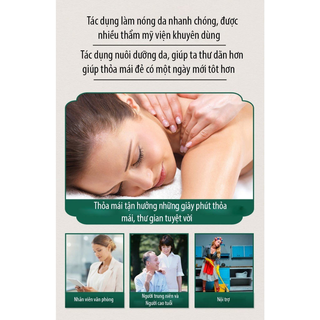 Tinh dầu massa chuyên dụng dành cho các quá trình massa chuyển sâu khi sử dụng máy massa sẽ giúp bạn thẩm thấu nhanh hơn