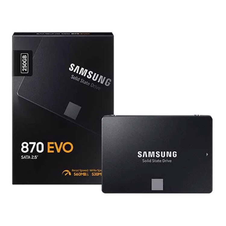 Ổ cứng SSD Samsung 870 EVO 250GB / 500GB (SATA3/ 2.5Inch/ 560MB/s/ 530MB/s)