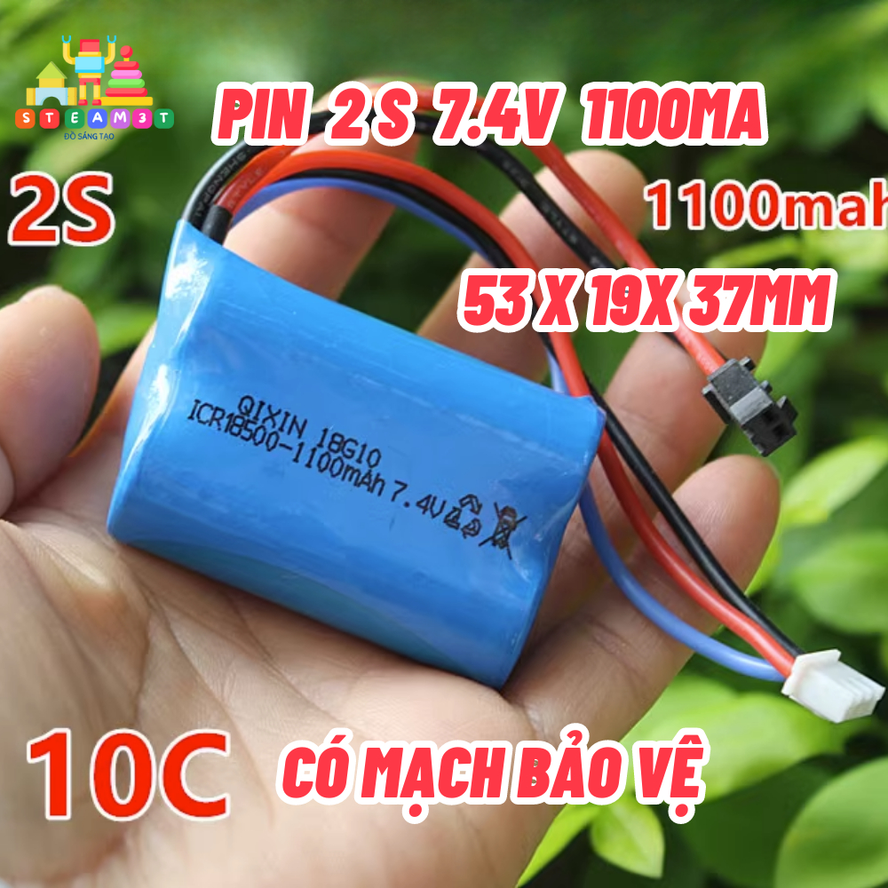 Pin Sạc 1S 2S 3S 3.7V 7.4V 18650 đủ loại cho xe đồ chơi RC mô hình Pin dòng xả cao