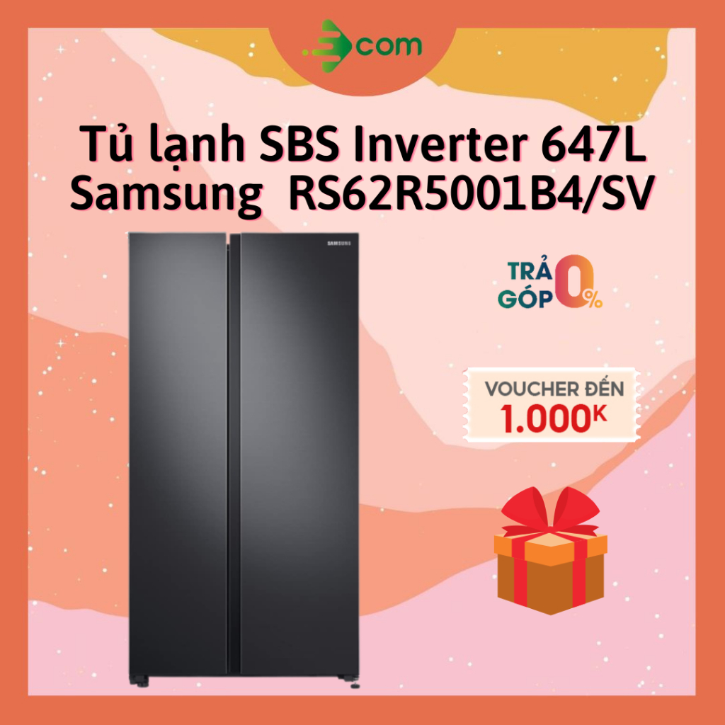 Tủ Lạnh Inverter Samsung 647L RS62R5001B4/SV - Bảo Hành Chính Hãng 24 Tháng