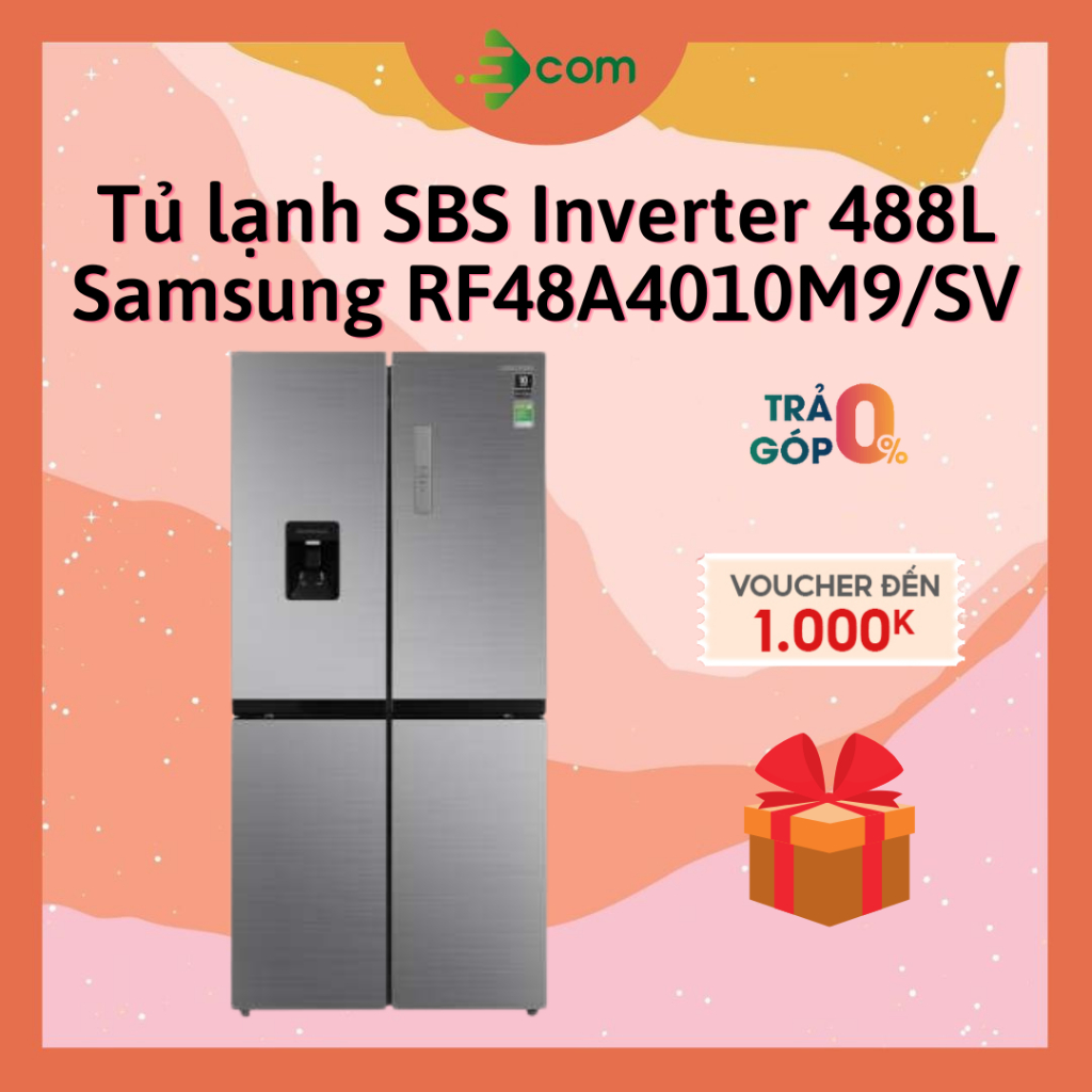 Tủ Lạnh SAMSUNG INVERTER 488L RF48A4010M9/SV - Hàng Chính Hãng, Bảo Hành 24 Tháng