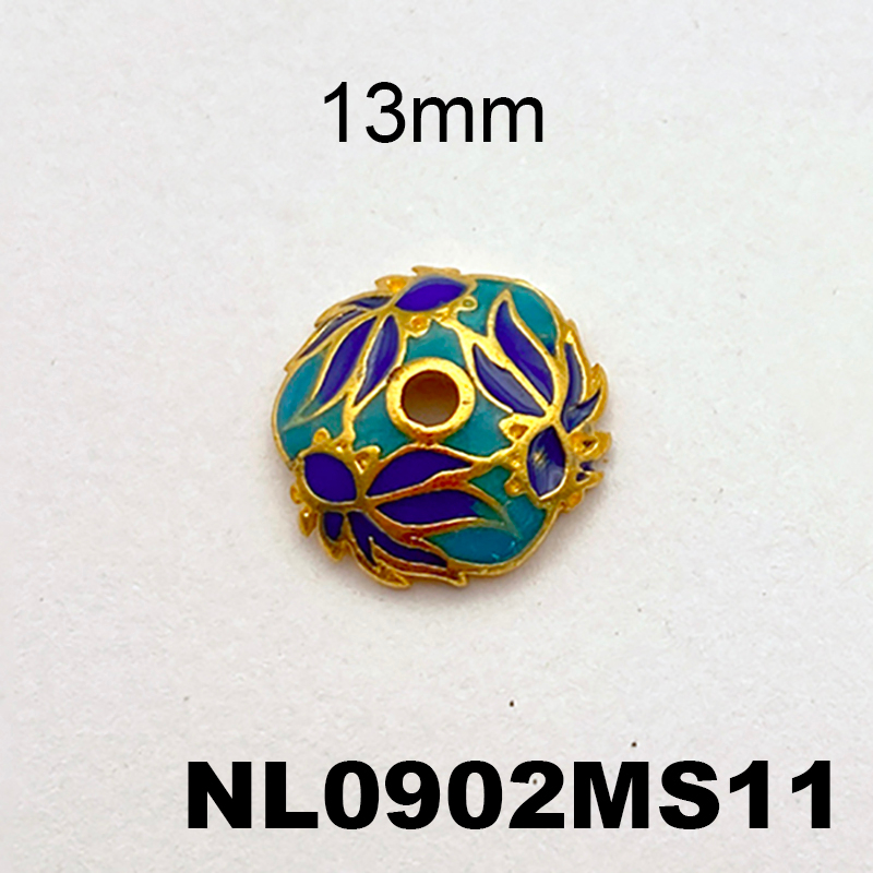 1 phiến đúc họa tiết chụp hạt dạng charm kim loại tráng men nguyên liệu làm trâm làm trang sức cổ trang